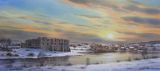 Midwinter Sunset, Carew Castle 